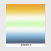 Gradient AroAce Agender Pride Sticker (Vel)
