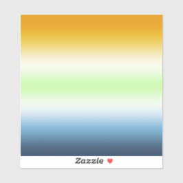 Gradient AroAce Agender Pride Sticker