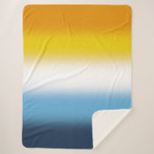 Gradient AroAce Pride Flag – Kleurrijke AroAce Fla Sherpa Deken (Voorkant)