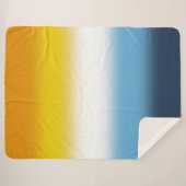 Gradient AroAce Pride Flag – Kleurrijke AroAce Fla Sherpa Deken (Voorkant (horizontaal))