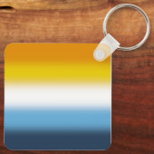 Gradient AroAce Pride Flag – Kleurrijke AroAce Fla Sleutelhanger (Achterkant)