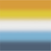 Gradient AroAce Pride Flag – Kleurrijke AroAce Fla Sticker (Voorkant)