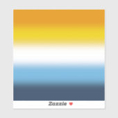 Gradient AroAce Pride Flag – Kleurrijke AroAce Fla Sticker (Vel)