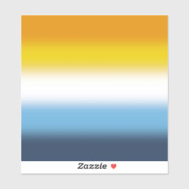 Gradient AroAce Pride Flag – Kleurrijke AroAce Fla Sticker