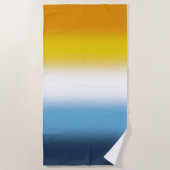 Gradient AroAce Pride Flag – Kleurrijke AroAce Fla Strandlaken (Voorkant)