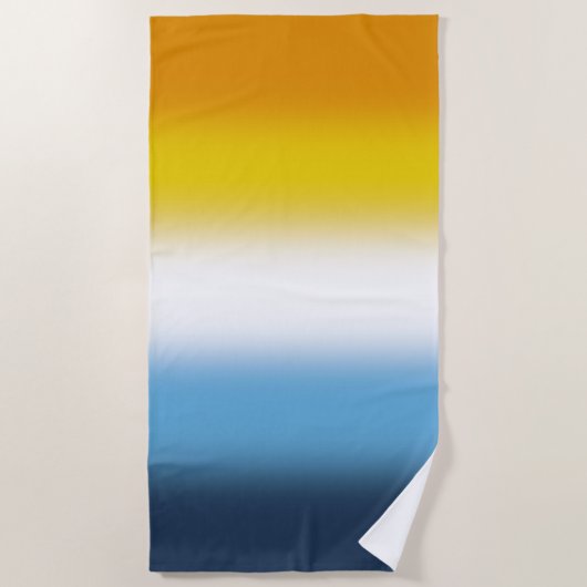 Gradient AroAce Pride Flag – Kleurrijke AroAce Fla Strandlaken (Voorkant)
