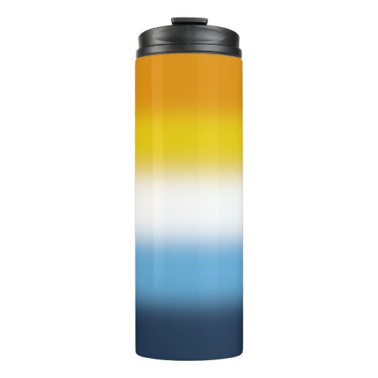 Gradient AroAce Pride Flag Thermosbeker (Voorkant)