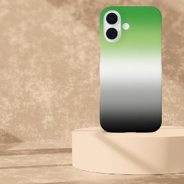Gradient Aromantic Flag – Kleurrijke Aromantische iPhone 16 Hoesje