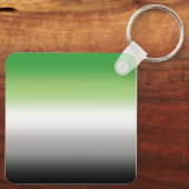 Gradient Aromantic Flag – Kleurrijke Aromantische  Sleutelhanger (Achterkant)