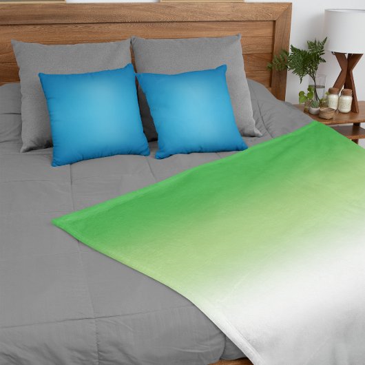 Gradient Aromantische Vlag – Kleurrijk Aromantisch Fleece Deken