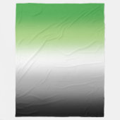 Gradient Aromantische Vlag – Kleurrijk Aromantisch Fleece Deken (Voorkant)