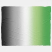 Gradient Aromantische Vlag – Kleurrijk Aromantisch Fleece Deken (Voorkant (Horizontaal))