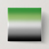 Gradient Aromantische Vlag – Kleurrijk Aromantisch Vierkante Button 5,1 Cm (Voorkant)