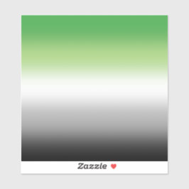 Gradiënt Aromantische Vlag – Kleurrijke Aromantisc Sticker
