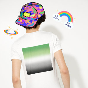 Gradiënt Aromantische Vlag – Kleurrijke Aromantisc T-shirt