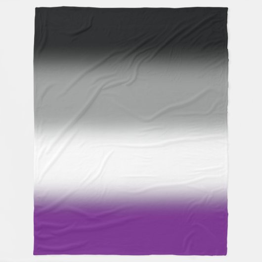 Gradient Asexual Pride Flag - Kleurrijke ACE-vlag Fleece Deken (Voorkant)