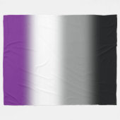 Gradient Asexual Pride Flag - Kleurrijke ACE-vlag Fleece Deken (Voorkant (Horizontaal))