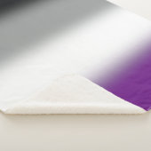Gradient Asexual Pride Flag - Kleurrijke ACE-vlag Sherpa Deken (3/4)