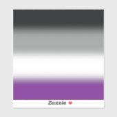 Gradient Asexual Pride Flag - Kleurrijke ACE-vlag Sticker (Vel)