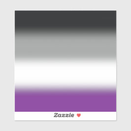 Gradient Asexual Pride Flag - Kleurrijke ACE-vlag Sticker