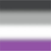 Gradient Asexual Pride Flag - Kleurrijke ACE-vlag Sticker (Voorkant)