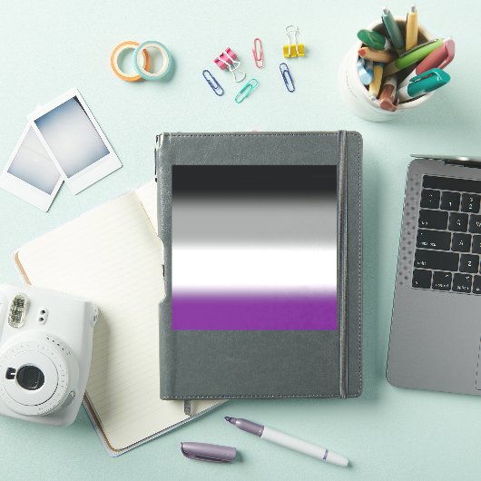 Gradient Asexual Pride Flag - Kleurrijke ACE-vlag Sticker (iPad Cover)