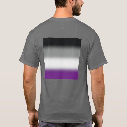 Gradient Asexual Pride Flag - Kleurrijke ACE-vlag T-shirt (Achterkant)