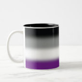 Gradient Asexual Pride Flag - Kleurrijke ACE-vlag Tweekleurige Koffiemok (Links)