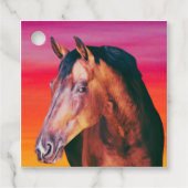 Gradiënt Bay Horse Bedankjes Labels (Voorkant)