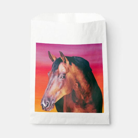 Gradiënt Bay Horse Bedankzakje (Voorkant)