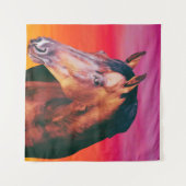 Gradiënt Bay Horse Wandkleed (Voorkant (horizontaal))