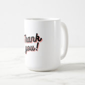 Gradient Bedankt Cup Koffiemok (Voorkant rechts)