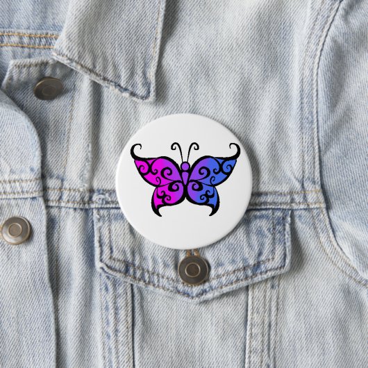 Gradiënt-biseksuele boter ronde button 7,6 cm (In situ)