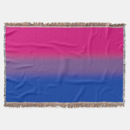Gradient Bisexual Pride Flag – Kleurrijke Big Flag Deken (Voorkant)