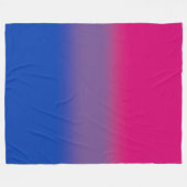 Gradient Bisexual Pride Flag – Kleurrijke Big Flag Fleece Deken (Voorkant (Horizontaal))