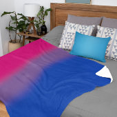 Gradient Bisexual Pride Flag – Kleurrijke Big Flag Sherpa Deken