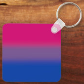 Gradient Bisexual Pride Flag – Kleurrijke Big Flag Sleutelhanger (Achterkant)