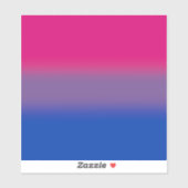 Gradient Bisexual Pride Flag – Kleurrijke Big Flag Sticker (Vel)