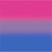Gradient Bisexual Pride Flag – Kleurrijke Big Flag Sticker (Voorkant)