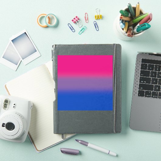 Gradient Bisexual Pride Flag – Kleurrijke Big Flag Sticker (iPad Cover)