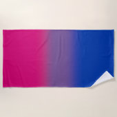 Gradient Bisexual Pride Flag – Kleurrijke Big Flag Strandlaken (Voorkant)