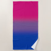 Gradient Bisexual Pride Flag – Kleurrijke Big Flag Strandlaken (Voorkant)