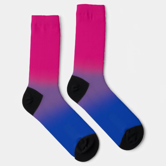 Gradient Bisexual Pride Flag Sokken (Rechts)