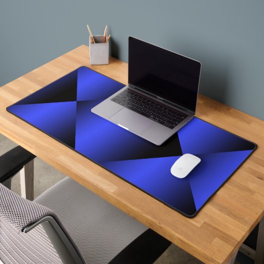 Gradient Black en Bright Blue Design Bureaumat (Kantoor 2)