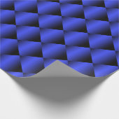 Gradient Black en Bright Blue Design Cadeaupapier (Hoek)