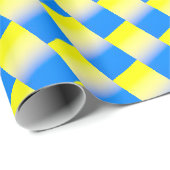 Gradiënt Blauw en Geel Oekraïne Inspiratie Cadeaupapier (Rol Hoek)