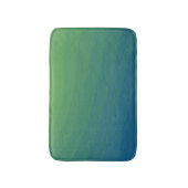 Gradiënt Blauw Groen Blauwgroen Striped Badmat (Voorkant Verticaal)