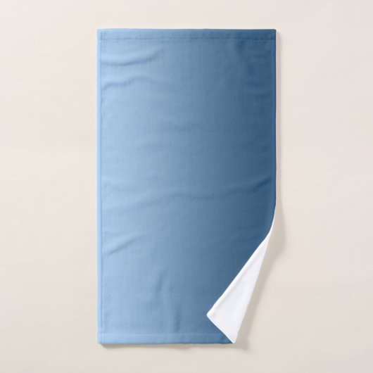 Gradiënt Blauw met Douanemonogram Bad Handdoek (Handdoek)