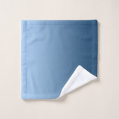 Gradiënt Blauw met Douanemonogram Bad Handdoek (Wasdoekje)