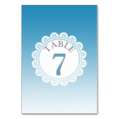 Gradiënt blauwe bruiloft kaart (Voorkant)